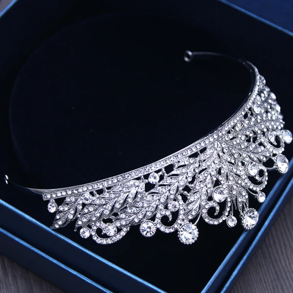 Chic / Belle Argenté Bijoux Mariage 2017 Métal Perlage Cristal Faux Diamant Accessoire Cheveux Mariage Promo Accessorize