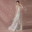 Romantique Plage Champagne Robe De Mariée 2017 Princesse Manches Courtes Encolure Dégagée Appliques En Dentelle Train De Balayage