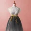 Chic / Belle Gris Grande Taille Robe De Soirée 2018 Princesse Tulle Col Haut Bretelles croisées Appliques Dos Nu Été Soirée Robe De Ceremonie