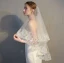 Classic Elegant White Wedding 2018 Tulle Appliques Beading Sequins Wedding Veils
