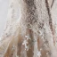 Stijlvolle Luxe Ivoor Cathedral Train Huwelijk 2018 Lange Mouwen U-hals Tule Lace-up Appliques Ruglooze Kralen Parel Handgemaakt Baljurk Trouwjurken