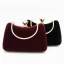 Modern / Fashion Burgundy Clutch Bags Beading Rhinestone Velour Cocktail Party Evening Party Prom Accessories 2019