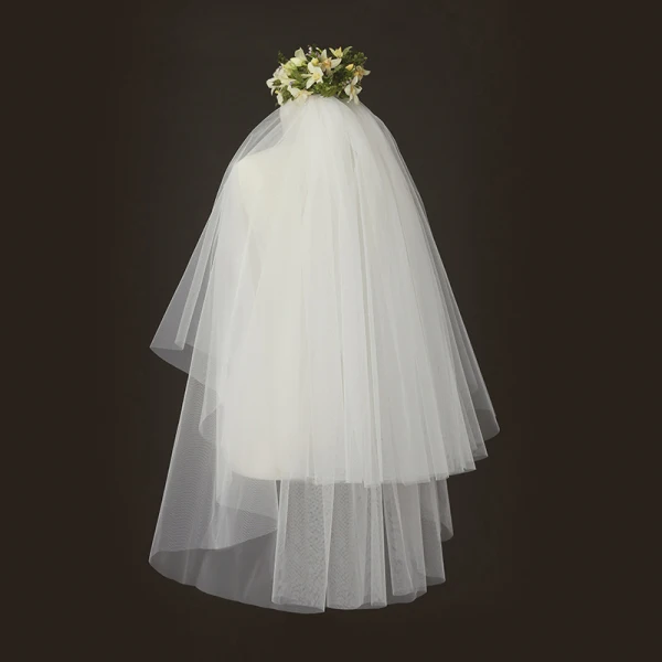 Modest / Simple Ivory Tulle 1.5 m Wedding Veils 2018