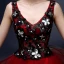 Chic / Beautiful 2017 Burgundy Party Dresses V-Neck Lace Handmade  Appliques Backless Rhinestone A-Line / Princess Cocktail Dresses