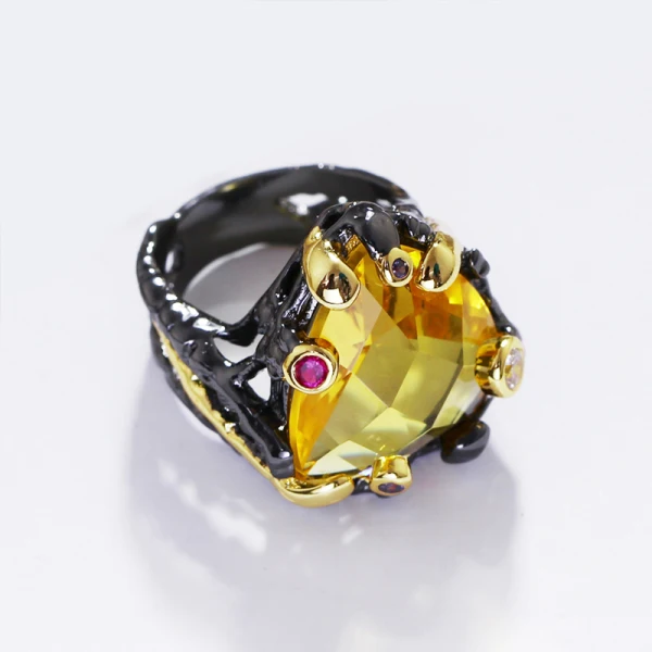 Amazing / Unique Yellow Crystal Silver Plated Rhinestone Alloy Cubic Zirconia Dancing Red Carpet Accessories 2019