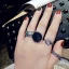 Mode Silver Rhinestone Blomma Gatukläder Ringar Set 4-delat Ringar 2019 Tillbehör