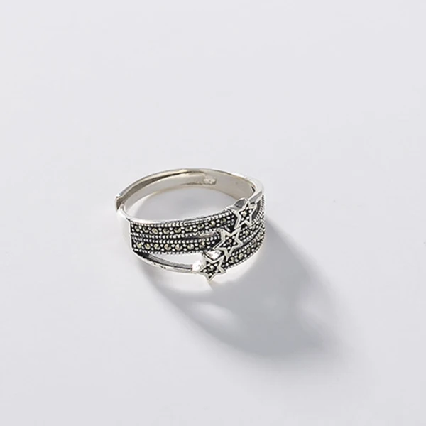 Mote Sølv Rhinestone Sterling Sølv Arbeid Ferie Ringer 2019 Tilbehør