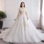 Glamourös Weiß Hochzeit Applikationen Rückenfreies Perlenstickerei Stickerei Spitze Tülle Bandeau Ballkleid Kapelle-Schleppe Übergröße Brautkleider / Hochzeitskleider 2019