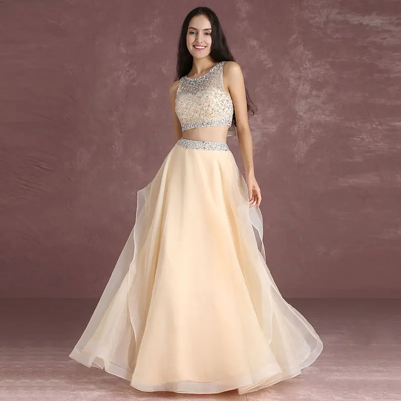 slim fit dress slacks Strapless Sweetheart Long Nude Prom Dress with Beads Nude/Silver / 4 main image 1