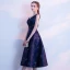 Chic / Beautiful Purple Graduation Dresses 2018 A-Line / Princess V-Neck Backless Starry Sky Printing Homecoming Formal Dresses