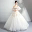 Luxury / Gorgeous Floor-Length / Long White Wedding 2018 Lace-up Tulle Strapless Appliques Backless Beading Ball Gown Wedding Dresses