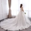 Glamourös Weiß Hochzeit Applikationen Rückenfreies Perlenstickerei Stickerei Spitze Tülle Bandeau Ballkleid Kapelle-Schleppe Übergröße Brautkleider / Hochzeitskleider 2019
