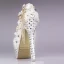 Fine 2017 14 cm Hvit Casual PU Krystall Rhinestone Høyhælte Stiletthæler Pumps Brudesko