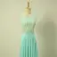 Chic / Beautiful Royal Blue Evening Dresses  2017 A-Line / Princess Scoop Neck Sleeveless Beading Pearl Ruffle Chiffon Floor-Length / Long Formal Dresses