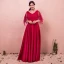 Chic / Beautiful Red Plus Size Evening Dresses  2018 A-Line / Princess Lace-up V-Neck Appliques Backless Beading Evening Party Prom Dresses