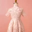 Chinese style Champagne Plus Size Graduation Dresses 2018 A-Line / Princess High Neck Tulle Lace-up Homecoming Formal Dresses