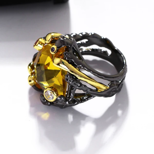 Amazing / Unique Yellow Crystal Silver Plated Rhinestone Alloy Cubic Zirconia Dancing Red Carpet Accessories 2019