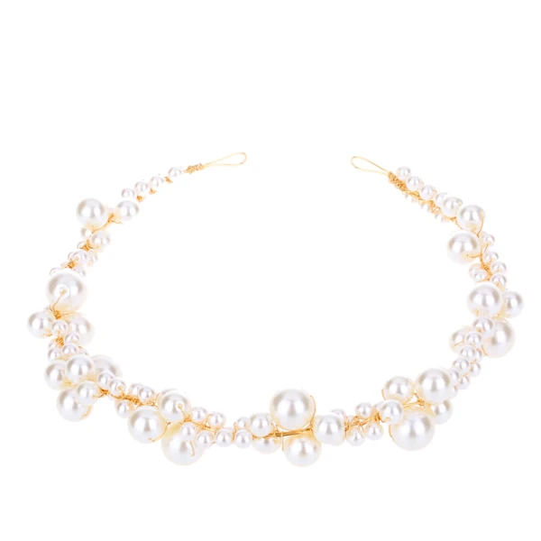 Charmant Classique Élégant Ivoire Fait main 2019 Perlage Perle Cocktail Soirée Accessoire Cheveux Mariage Accessorize