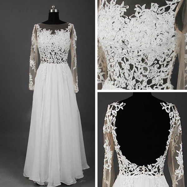 Klassisk Eleganta Elfenben Långa Bröllop 2018 Prinsessa U-Hals Tyll Snörning Appliqués Halterneck Pierced Genomskinliga Bröllopsklänningar