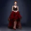 Chic / Beautiful 2017 Burgundy Party Dresses V-Neck Lace Handmade  Appliques Backless Rhinestone A-Line / Princess Cocktail Dresses