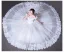 Chic / Beautiful Flower Wedding Dresses 2017 Off-The-Shoulder Outdoor / Garden White Ball Gown