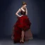 Chic / Beautiful 2017 Burgundy Party Dresses V-Neck Lace Handmade  Appliques Backless Rhinestone A-Line / Princess Cocktail Dresses
