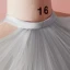 Chic / Belle Gris Grande Taille Robe De Soirée 2018 Princesse Tulle Col Haut Bretelles croisées Appliques Dos Nu Été Soirée Robe De Ceremonie