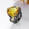 Amazing / Unique Yellow Crystal Silver Plated Rhinestone Alloy Cubic Zirconia Dancing Red Carpet Accessories 2019