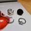 Mode Silver Rhinestone Blomma Gatukläder Ringar Set 4-delat Ringar 2019 Tillbehör