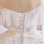Mooie / Prachtige Witte Baljurk Trouwjurken 2019 Kanten Tule Appliques Ruglooze Geborduurde Chapel Train Strapless Huwelijk