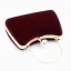 Modern / Fashion Burgundy Clutch Bags Beading Rhinestone Velour Cocktail Party Evening Party Prom Accessories 2019