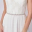 Klassisk Elegant Sølv Bånd 2020 Satin Metall Håndlaget Beading Rhinestone Bryllup Aften Ball Tilbehør