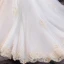 Unique Blanche Grande Taille Robe De Mariée 2019 Princesse Chapel Train En Dentelle Manches Courtes Appliques Bustier Dos Nu Église Mariage