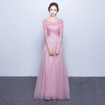 Chic Belle 2017 3 4 Manches Rose Bonbon Rouge Bretelles Croisées En Dentelle X Strap Chiffon Dentelle U Cou Cocktail Soirée Été Robe Boule Robe De Bal