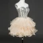 Chic / Beautiful Champagne Cocktail Dresses 2017 A-Line / Princess Tulle Backless Beading Rhinestone Cocktail Party Formal Dresses