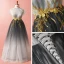 Chic / Belle Gris Grande Taille Robe De Soirée 2018 Princesse Tulle Col Haut Bretelles croisées Appliques Dos Nu Été Soirée Robe De Ceremonie