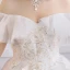 Mooie / Prachtige Witte Baljurk Trouwjurken 2019 Kanten Tule Appliques Ruglooze Geborduurde Chapel Train Strapless Huwelijk
