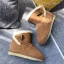 Stilig Brun Platt Snow Boots 2020 Vinter Läder Casual Trädgård / Utomhus Stövletter Spänne Platåskor Stövlar Dam