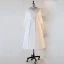 Chic / Belle Blanche Grande Taille Robe De Soirée 2020 Dentelle U-Cou Fait main Perlage Paillettes Brodé Bande Thé Longueur Soirée Été Manches Longues Princesse Robe De Ceremonie