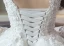Elegant Ivory Wedding Dresses 2017 A-Line / Princess V-Neck Long Sleeve Backless Appliques Lace Beading Pearl