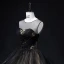 Chic / Beautiful Black Beading Lace Flower Prom Dresses 2022 Ball Gown Scoop Neck Sleeveless Backless Cascading Ruffles Floor-Length / Long Formal Dresses