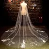 Luxury / Gorgeous 2017 White Appliques Tulle Lace Wedding Veils