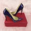 Schöne 2017 Violett Beige Abend Kunstleder Beige Niet Hochhackige Stilettos 12 cm Pumps