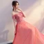 Chic / Beautiful Red Prom Dresses 2017 A-Line / Princess Backless Tulle Prom Beading Pearl Strapless Evening Dresses