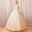 Schöne Weiß Lange Brautkleider 2018 Tülle Applikationen Rückenfreies Perlenstickerei Pailletten Bandeau Ballkleid Hochzeit