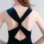 Modest / Simple Floor-Length / Long Navy Blue Evening Dresses  2018 Trumpet / Mermaid Charmeuse V-Neck Backless Evening Party Formal Dresses