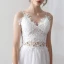 Lovely 2 Piece Short Evening Dresses  2018 A-Line / Princess White Tulle Appliques Backless Pierced Homecoming Formal Dresses