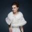 White Winter Glitter Sequins Faux Fur Wedding Prom Shawls 2017