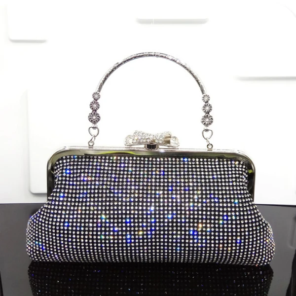 Modern / Fashion Bling Bling Silver Beading Rhinestone Cocktail Party Evening Party Clutch Bags 2018