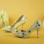 Atemberaubend Bling Bling Multifarben Hochzeit Hochhackige Perlenstickerei Kristall Strass 7 cm Stilettos Spitzschuh Brautschuhe 2018